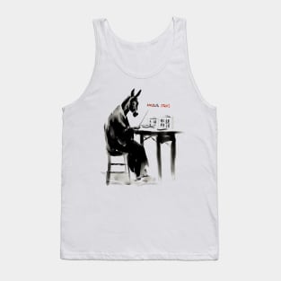 Wise Donkey Japanese Poet Tank Top